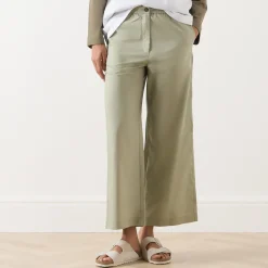 Discount Woven Wide Leg Trousers Women Trousers & Shorts