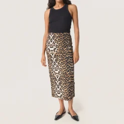 Best Xala Leopard Pencil Skirt Women Skirts