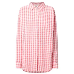 Hot Yew Gingham Pyjama Top Women Sleepwear