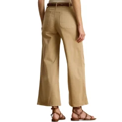 Clearance Yurshane Stretch Cropped Wide Leg Chinos Women Trousers & Shorts