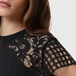 Hot Zala Asymmetric Crochet Top Women Tops
