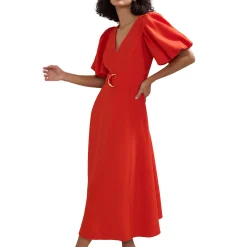 Clearance Zarah Puff Sleeve Flared Dress Women Dresses|Mother Of The Bride