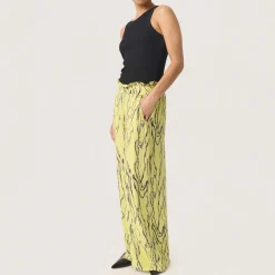 Discount Zaya High-Rise Wide Leg Trousers Women Trousers & Shorts