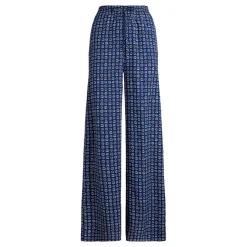 Ziakash Geo-Print Wide Leg Trousers Women Trousers & Shorts