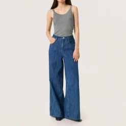 Best Zianna High-Rise Wide-Leg Flared Jeans Women Denim