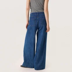 Best Zianna High-Rise Wide-Leg Flared Jeans Women Denim