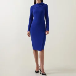 Discount Zip-Detail Fitted Dress Women Dresses