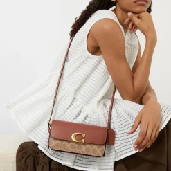 Clearance Zoe Logo Shoulder Bag Women Shoulder Bags