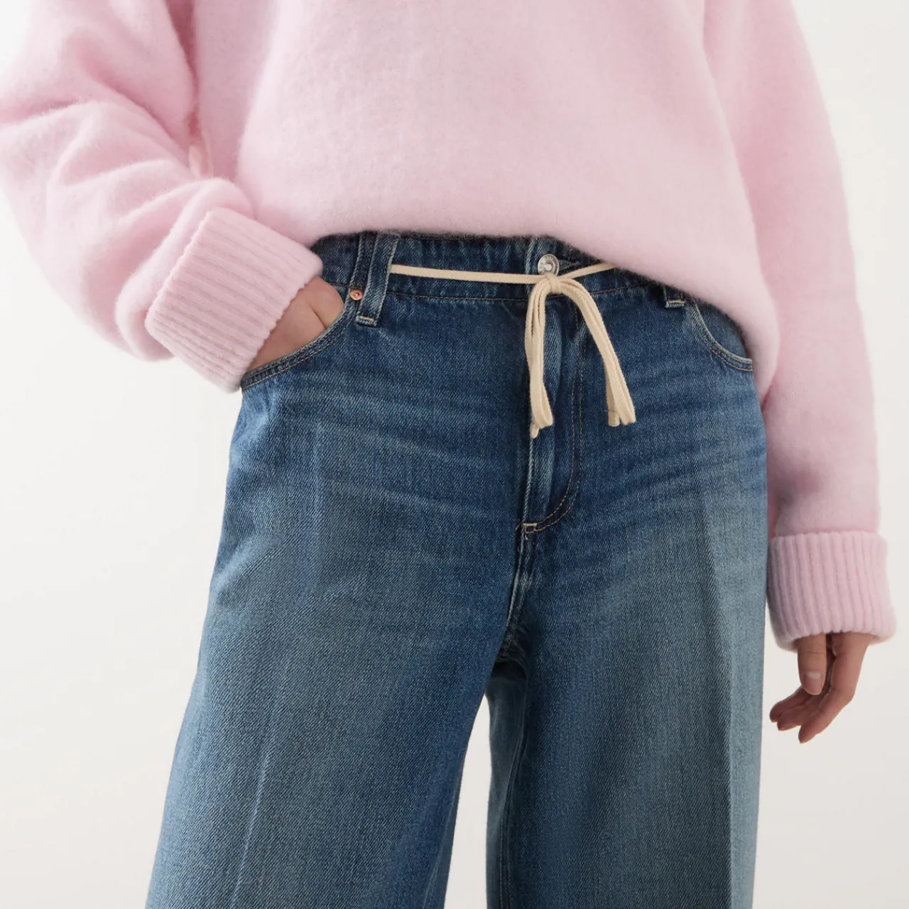 Discount Zoey 31" Wide-Leg Jeans Women Denim
